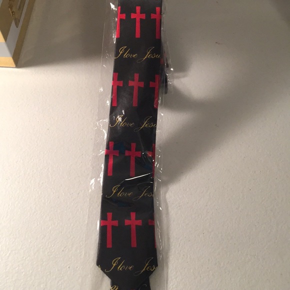 Cross ✝️Skinny Tie - Picture 2 of 2
